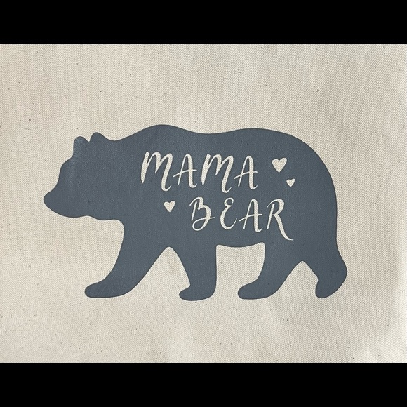 Mama Bear Canvas Tote Bag - Picture 2 of 5